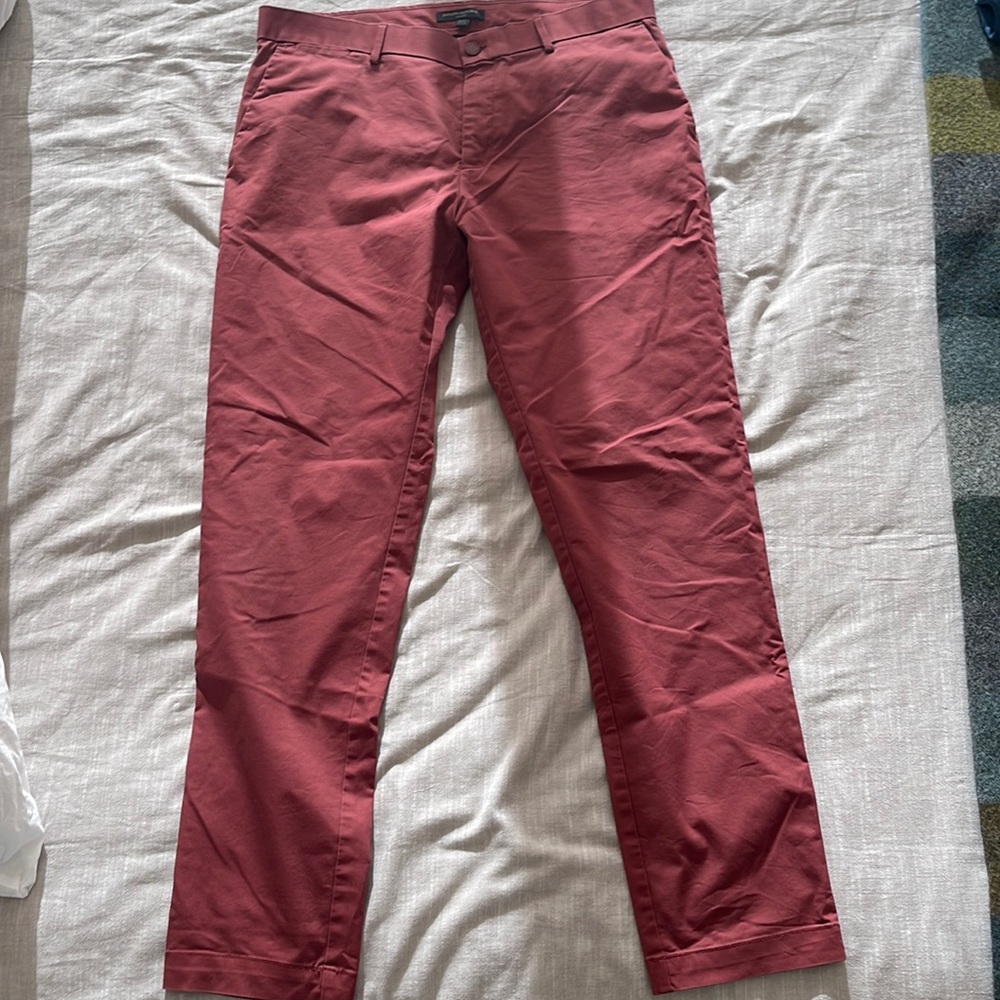Banana Republic Rust Colored Sun Fit 35x34 Synthetic Pants